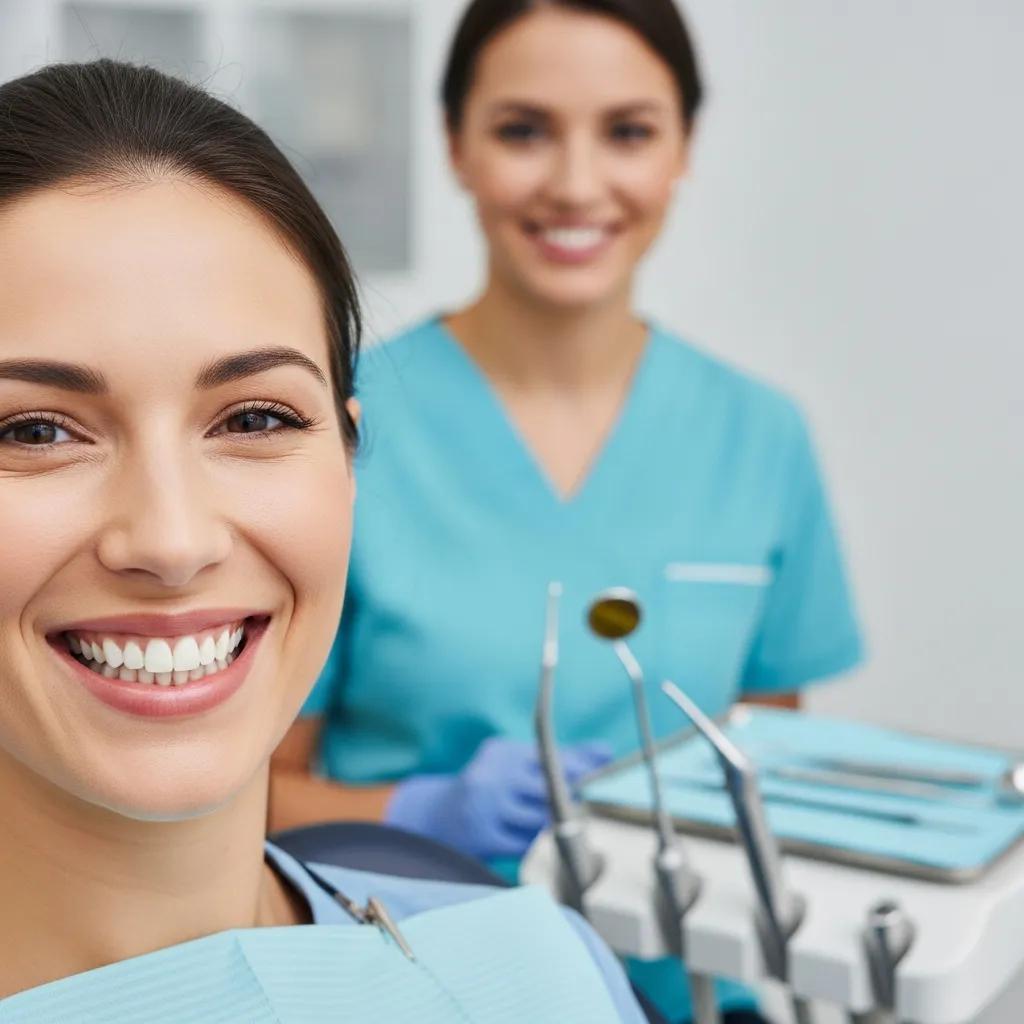 Patient showcasing a bright smile after cosmetic dentistry, emphasizing average costs