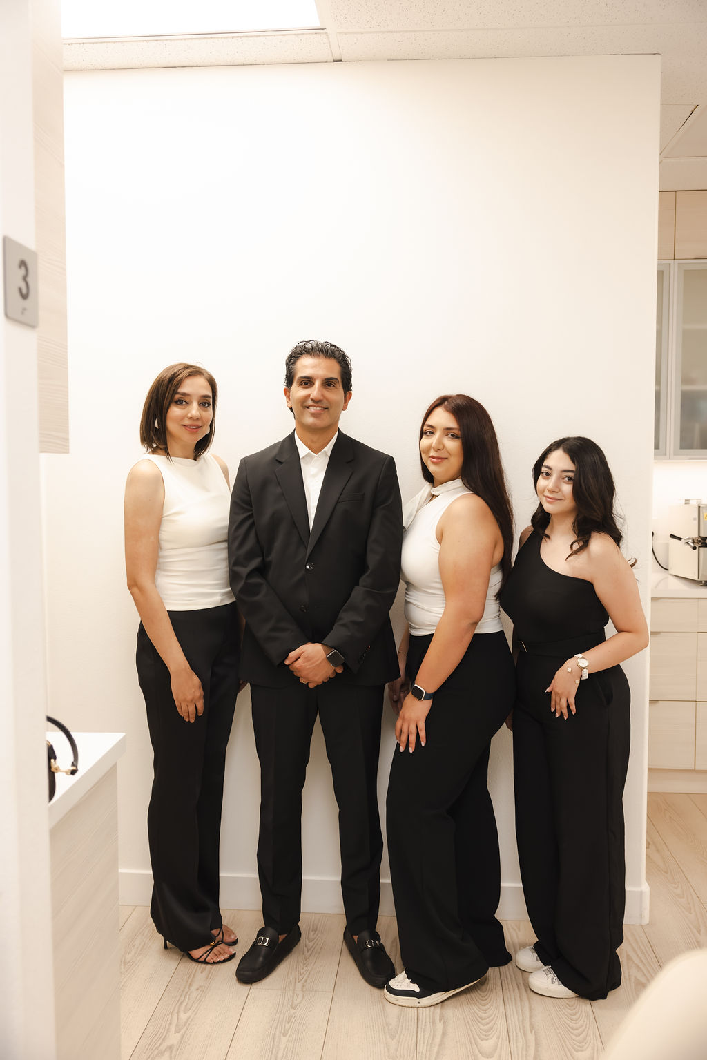 Smiling guests at the Laguna Niguel Dental grand opening event