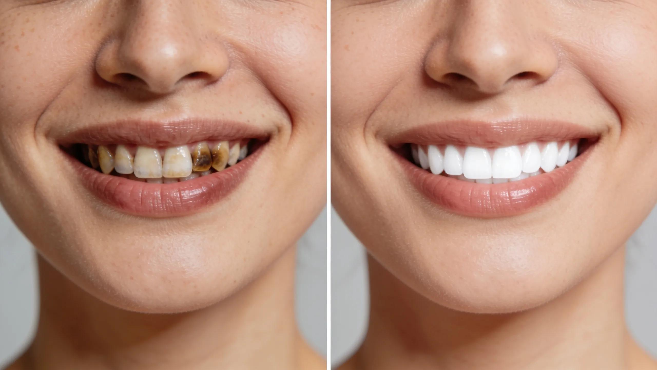 Before-and-after patient testimonials showing the transformation from cosmetic dental treatment