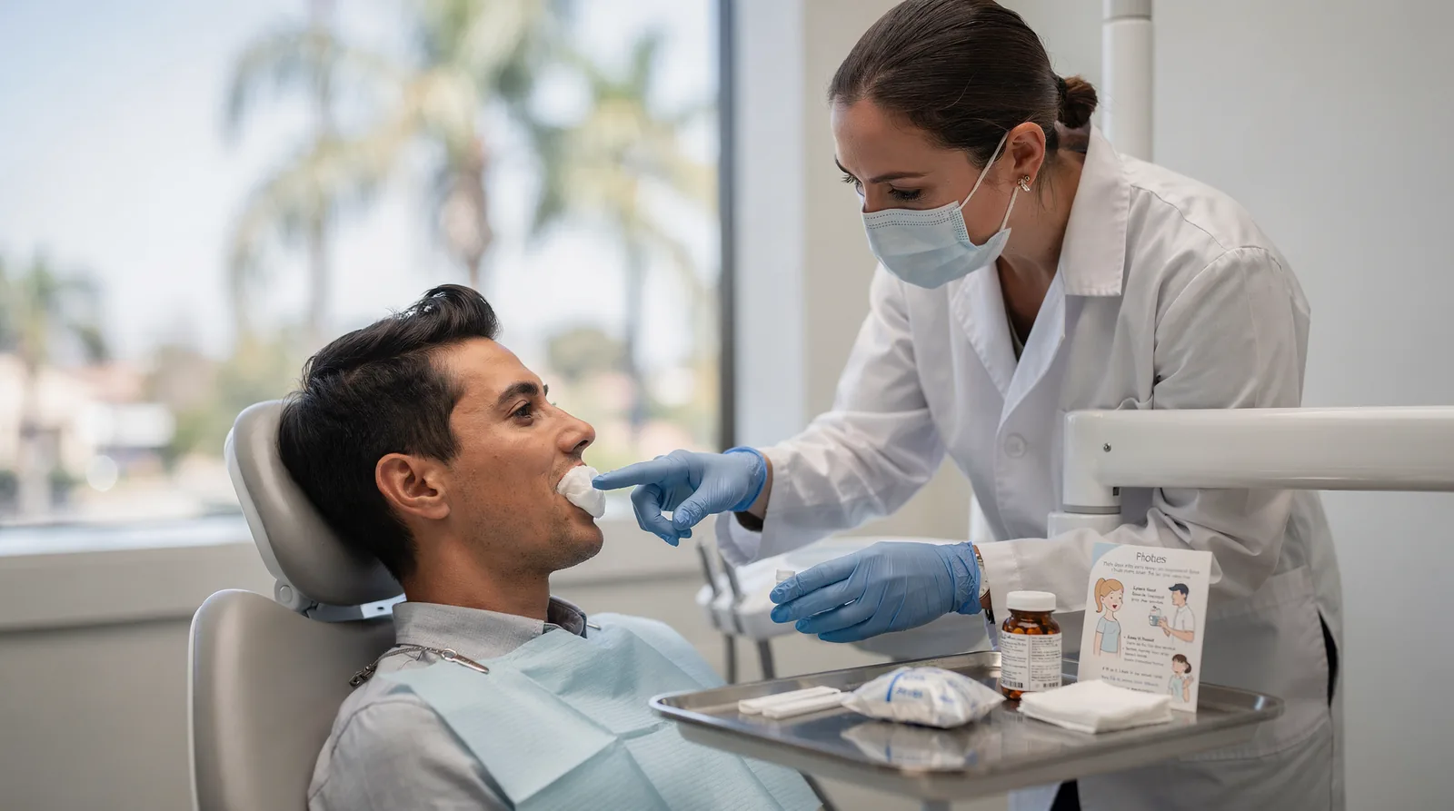 Recovery after an extraction typically lasts a few days, with full healing taking about three